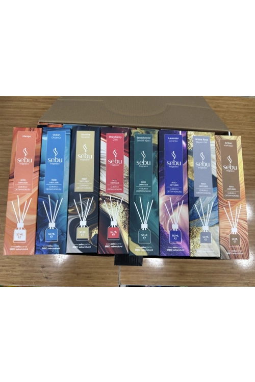 Sebu Bambu Çubuklu Oda Kokusu 50 Ml 8 Çeşit Stand