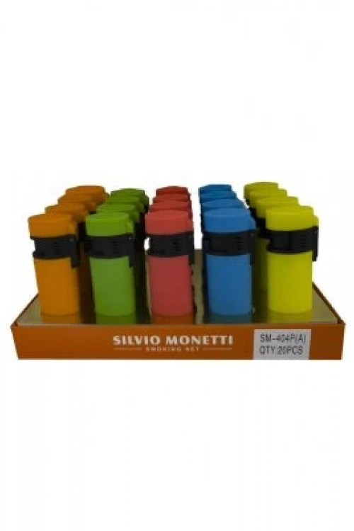 Sılvıo Monett Sm-0404p-a Renkli Pürmüzlü Cep Çakmak*20x36