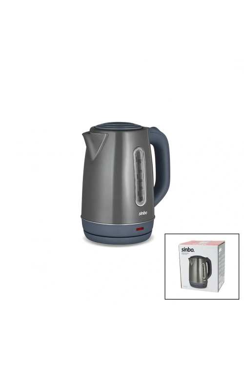 Sinbo Sk-8031 ( Gri ) ( Çelik ) Kettle Su Isıtıcısı (kablosuz Kullanım) ( 1.8lt ) (360° Dönebilme) (otomatik Kapanma)*4