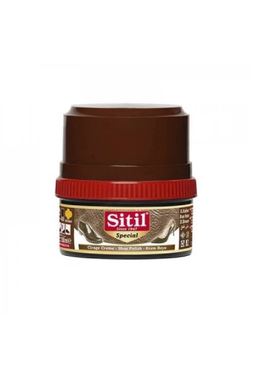 Sitil ( 175ml & Koyu Kahve ) Krem Ayakkabı Boyası*12x4