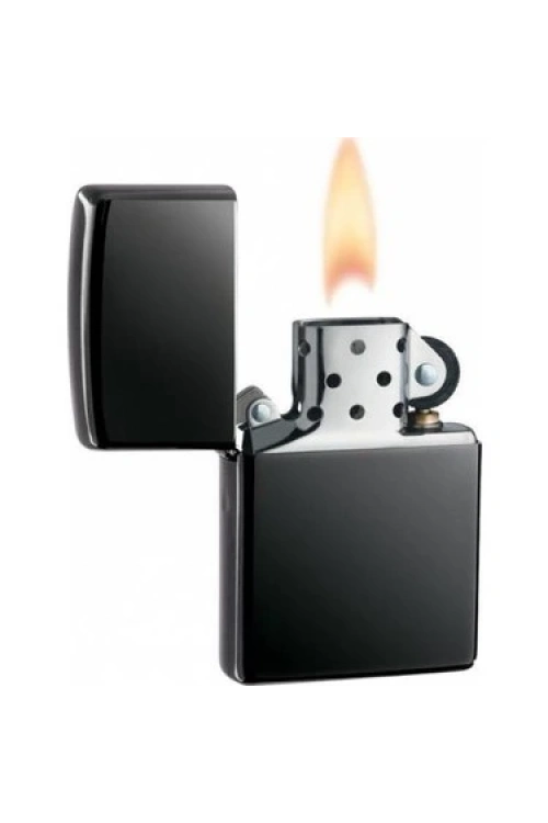 Siyah Düz Zippo Modeli Benzinli Çakmak