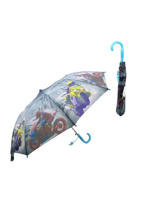 Skybelt Sky-12 ( Chery & Düdüklü ) ( 8 Telli ) Erkek Çocuk Desenli Şemsiyesi*12x5