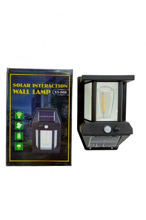 Solar Interactıon Wall Lamp Xy-888 ( Solar & Sensörlü ) Aplik Duvar Lambası ( Dış Mekan ) ( 5.5v & 1w & 1800mah )*100