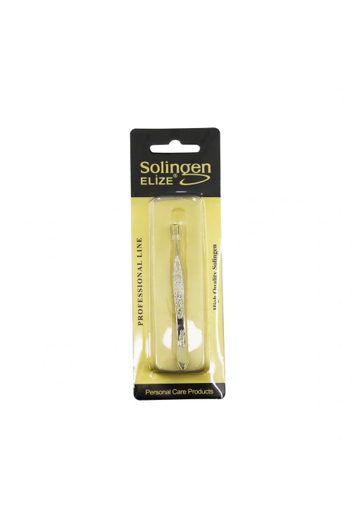 Solingen Elize Slg-519 ( Çiçek Desen ) ( Gold ) Cımbız*12x50