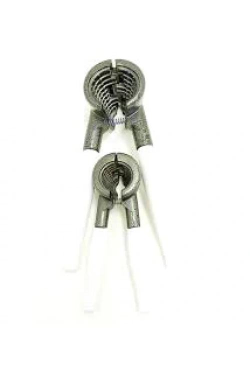 Star-927 ( 2pcs Set ) Metal Fındık & Ceviz Kıracak Beyaz Saplı*40