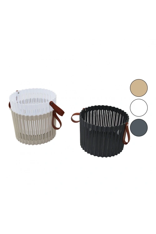 Sunplast Sd-5511 (yuvarlak) (8.5lt) Flexıon Çok Amaçlı Sepet (renkli Pls.) (silikon Kulp) (çap:24cm & Derinlik:17.8cm)*12=k