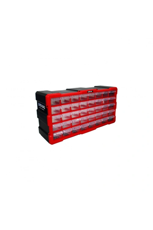 Super-bag Asr-6003 ( 40lı ) Yatay Monoblok Çekmece Seti ( 49.7x15.7x25cm)*4