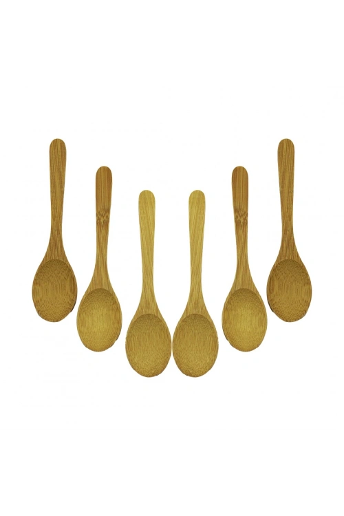 Tata Bamboo & Wood Dmr-8467 ( 6pcs & Oval ) Ahşap Bambu ( Çay Kaşık ) Seti*500