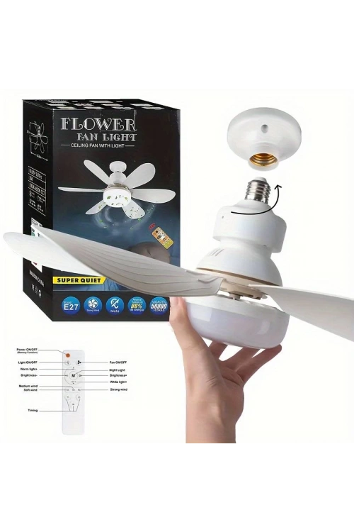 Tavan Vantilatörü Led Aydınlatmalı 3 İn 1 Vantilatör / Led Işık / Sivrisinek Kovar