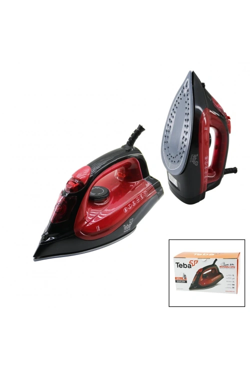 Teba Buharlı Ütü ( 2200w ) ( Seramik Taban ) ( Şok Buhar=180gr & Sürekli Buhar=40gr )*8