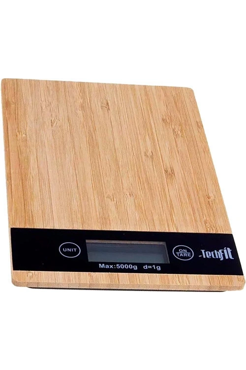 Techfit Tf-1007 Dijital Bambu Mutfak Terazi Tartı ( 5kg )*24