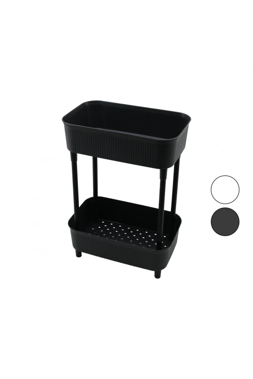 Timex Tim-992 ( 2 Katlı ) Düzenleyici Organizer ( Plastik Raf Ünitesi ) ( 29.5 X 18 X 41.5cm ) ( Mutfak & Banyo & Çok Amaçlı )*6=k