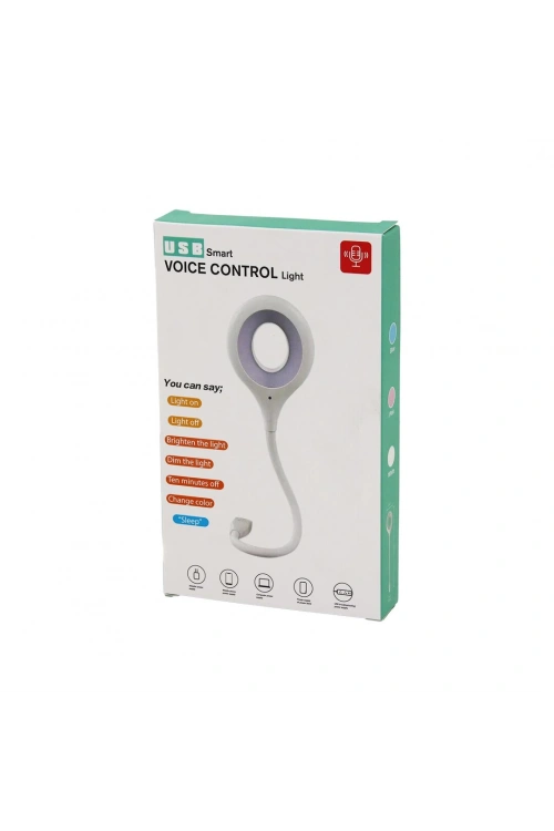Usb Smart Voıce Control Light (sesli Işık Ayarlı) (mini) Yuvarlak (usb) 16 Ledli Lamba (akrobat Kollu) (2w) (5v-0.5a)*200