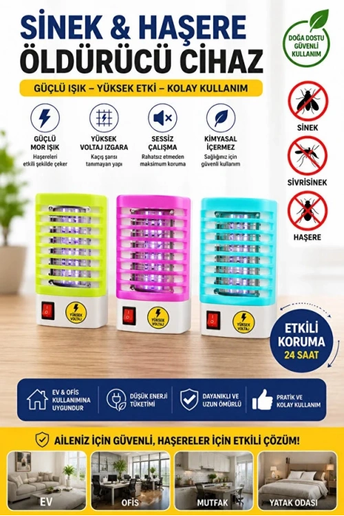 UV Işıklı Priz Tipi Elektrikli Sinek Öldürücüler