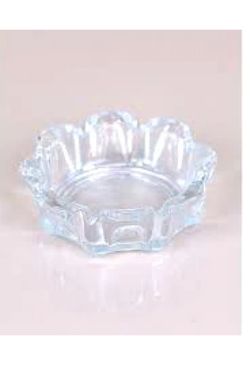 Vıdrex G-1025 Flower ( Cam & Şekilli ) Yuvarlak Küllük ( Çap:10.8cm D:3cm )*48
