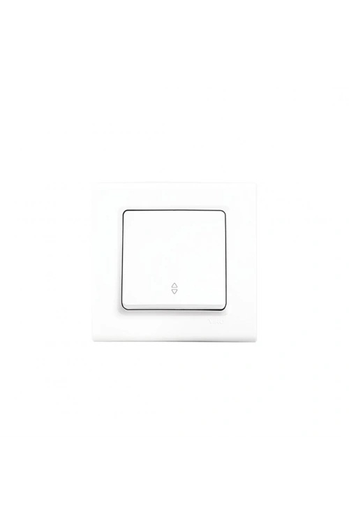 Viko-91400004 Linnera S ( Vavien & Çerçeveli ) Tekli Anahtar ( Beyaz )*12x10