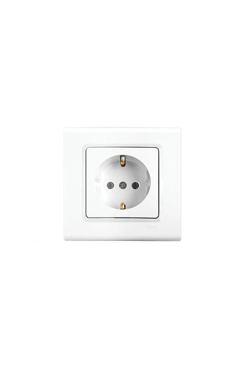 Viko Linnera 91400008 Çerçeveli Topraklı Priz ( Beyaz )*15x10