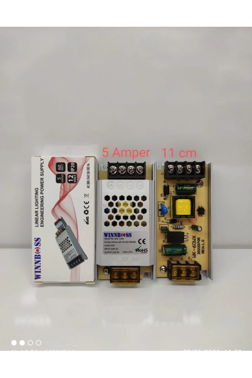 Wınnboss Wn-1205 ( 12v-5a-60w-ıp20 ) Ultra Slim Trafo*200