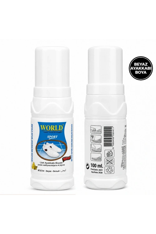 World Sport ( Likit ) ( Beyaz ) Ayakkabı Boyası 100ml*12x8