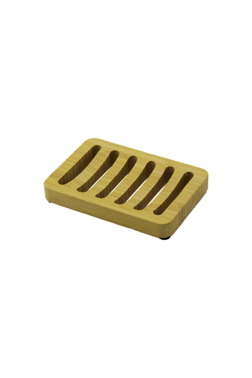 Yakut-10586 Ahşap Bambu ( Katı ) Sabunluk ( 8.5x12.5cm )*200