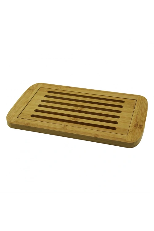 Yakut-11437 ( Izgaralı & Hazneli ) Ahşap Bambu Kesim Panosu ( 21x36cm )*24