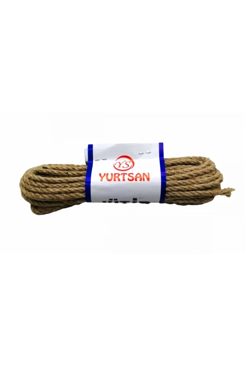Yurtsan Kalın Jüt İp Naturel 5mmx6-6.5mt*12x20