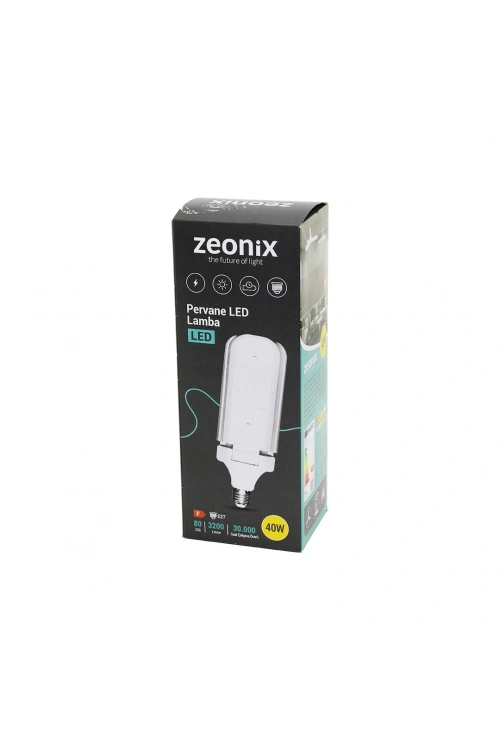 Zeonix (3kollu Pervane Modeli) Beyaz Led Lamba Ampul (36/40w & E27) (3200lm & 3000-6500k) (17cm X 3kanat)*100