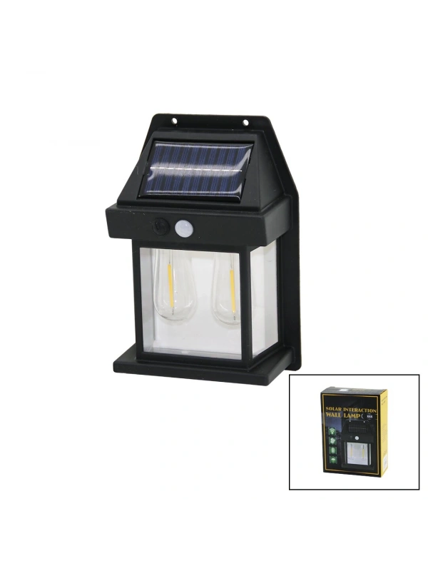 Egonex Solar Interactıon Wall Lamp Tk-778-888 ( 2 Lamba )( Solar & Sensörlü ) Aplik Duvar Lambası ( Dış Mekan ) ( 5.5v & 1w & 1800mah )*100