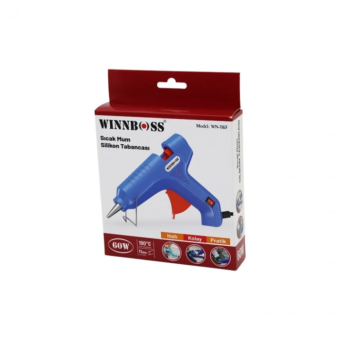 Egonex Wınnboss Wn-1163 ( 60w ) ( Anahtarlı ) ( Sıcak ) ( Kalın Mum ) Silikon Tabancası ( 190℃ & 11mm )*70