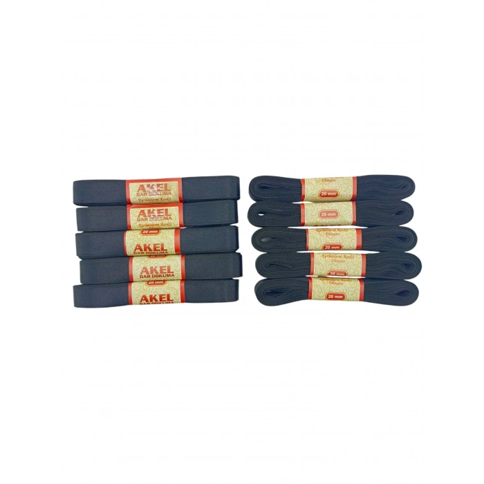 Egonex Akel ( 2cmx10mt ) ( Poşetli ) ( Siyah ) Kurdele*10x50