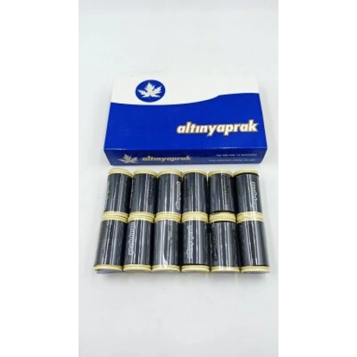 Egonex Altınyaprak ( 12pcs ) ( Siyah ) ( 100 Mt ) Dikiş İplik*240
