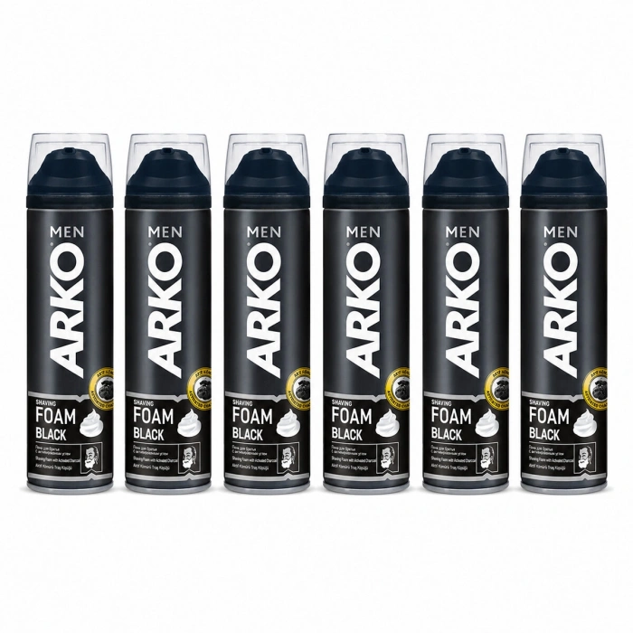 Egonex Arko ( Siyah ) Traş Köpük ( 200ml )*6x4