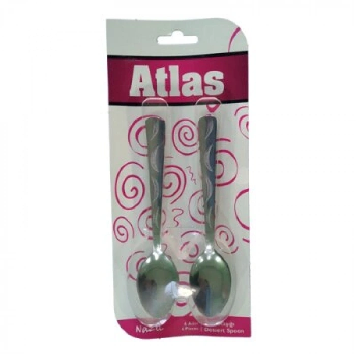 Egonex Atlas-704  6pcs Metal Tatlı Kaşık*50