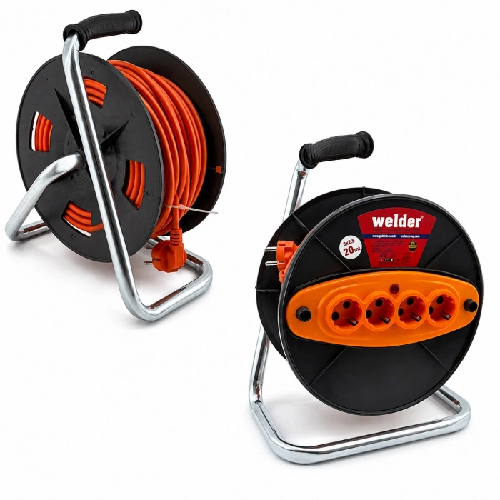 Egonex Cca Ct Welder ( 3x2.5mm ) ( 20mt ) Makaralı Uzatma Kablo*4
