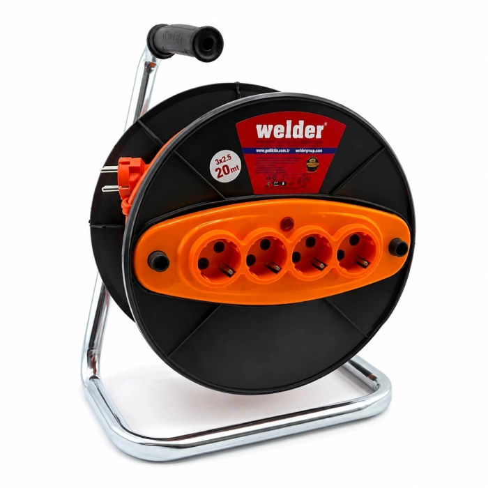 Egonex Cca Ct Welder ( 3x2.5mm ) ( 20mt ) Makaralı Uzatma Kablo*4