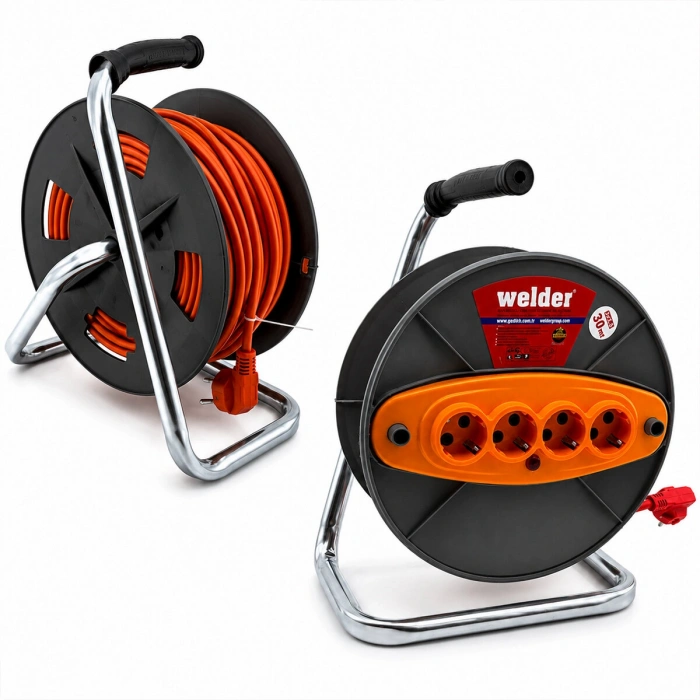 Egonex Cca Ct Welder ( 3x2.5mm ) ( 30mt ) Makaralı Uzatma Kablo*4