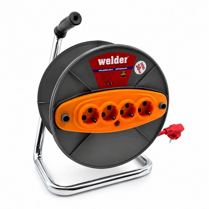 Egonex Cca Ct Welder ( 3x2.5mm ) ( 30mt ) Makaralı Uzatma Kablo*4