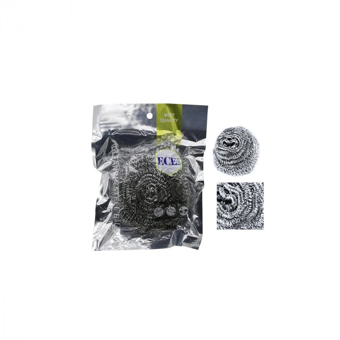 Egonex Ece Lıfe Ec-202 ( 40 Gr ) Endüstriyel Bulaşık Ovma ( Top Teli ) ( %100 Paslanmaz Çelik ) ( Sert Yüzeyler İçin Temizlik Topu )*300