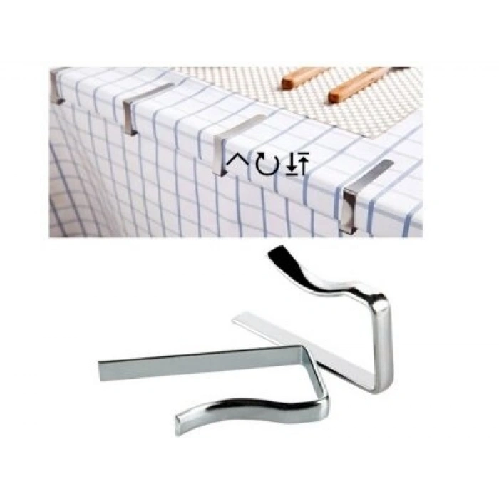 Egonex Erşen ( 4pcs ) ( Metal ) Masa Örtüsü Mandalı Kıskacı*100x10