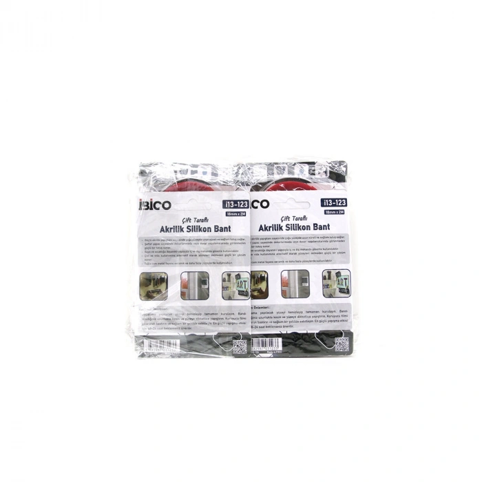 Egonex İbico İ13-123 ( 18mmx2mt ) Vhb Akrilik Silikonize Bant ( Çift Taraflı Bant ) ( Bandı )*12x24