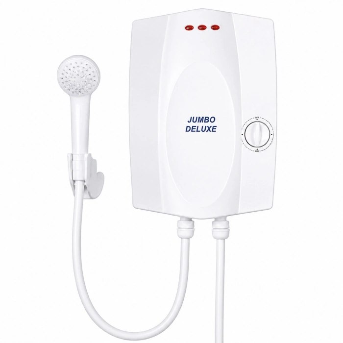 Egonex Jumbo Deluxe ( Beyaz ) ( Elektrikli ) Şofben  ( 7 Emniyetli ) ( Su Isıtmada %35 Tasarruf ) ( 8000w )*4