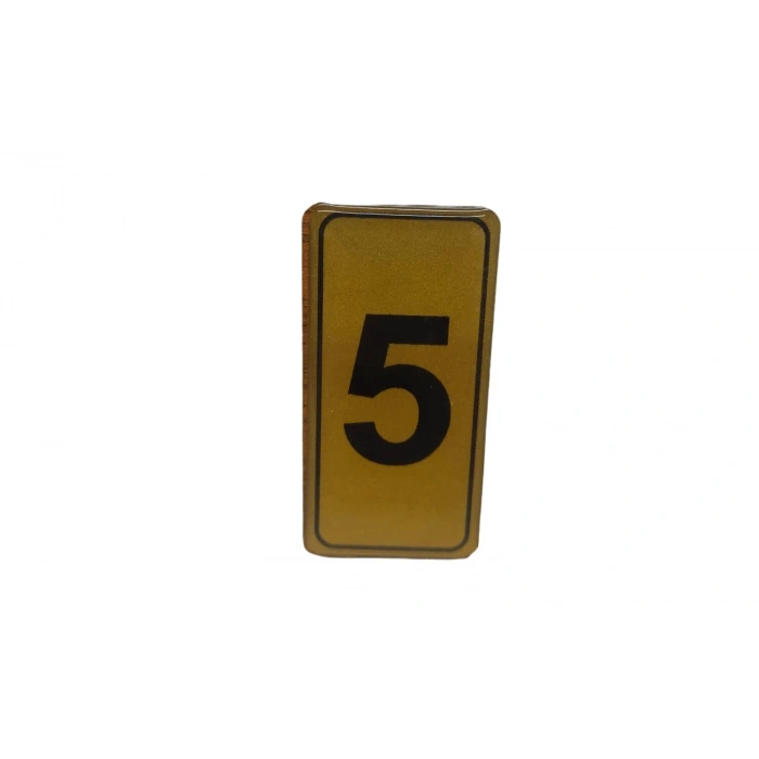 Egonex Kapı Numarası No-5 Silikonlu Yapışkanlı*10x20