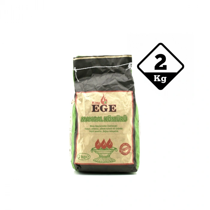 Egonex King Ege Mangal Kömürü ( 2kg ) ( Çıra Hediyelidir )*12=k