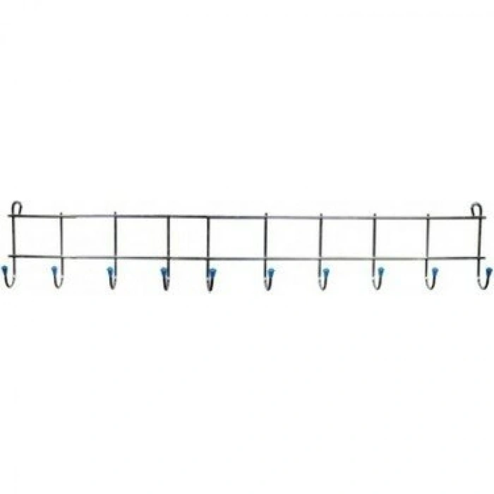 Egonex Kral Kr-07 Metal 10 Kollu Düz Duvar Askısı*12x12