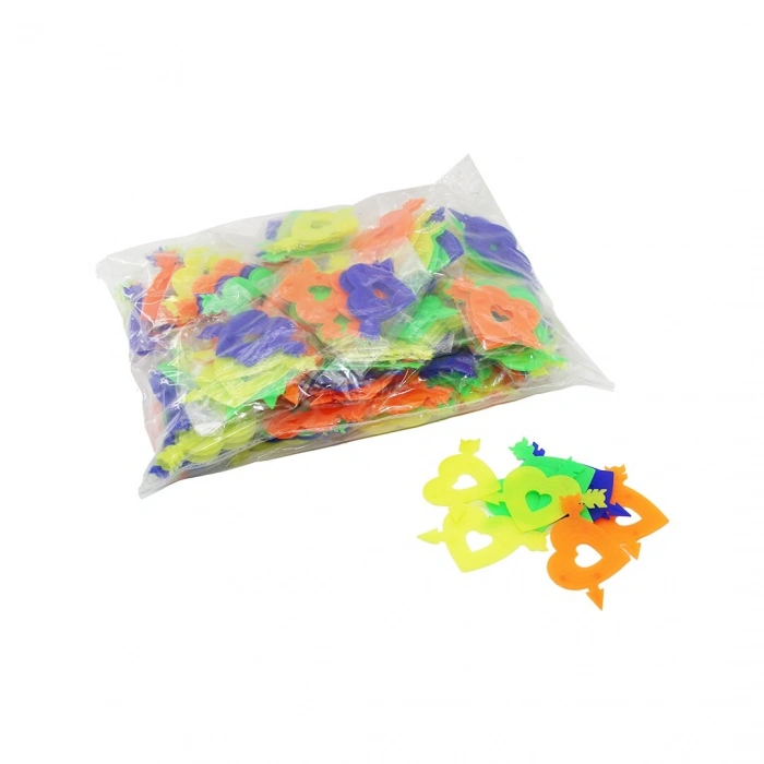 Egonex Krt-1122 ( 9pcs ) ( Oklu Kalp ) Bisiklet Teker Süsü ( Renkli Plastik )*50x1