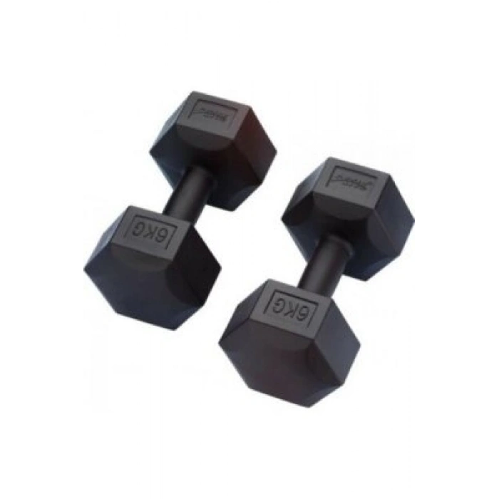 Egonex Mrt Spor ( 6kg ) Plastik Köşeli Dambıl ( 2pcs )*1