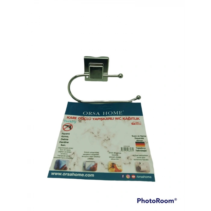 Egonex Orsa-603 Kare Yapışkanlı Wc Kağıtlık Askı*16x5