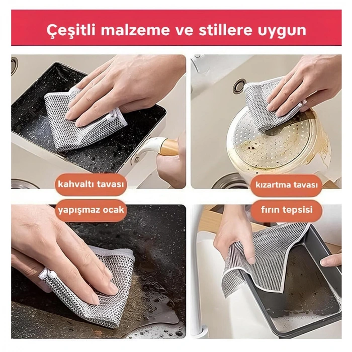 Egonex Pablıto Pbt-321 ( Tel Bez ) Bulaşık Bezi ( 20x20cm )*20x100