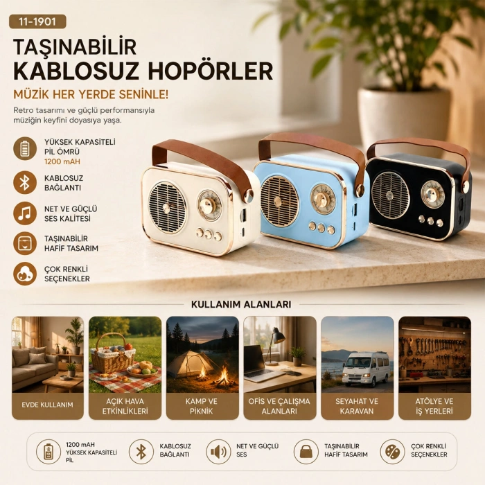 Egonex Platoon Pl-4641 (wireless) Hoparlör & Speaker (ışıklı) (usb Şarjlı) (renkli Kasa & Bronz Çerçeve)(usb & Dc 5v & Tf)*80