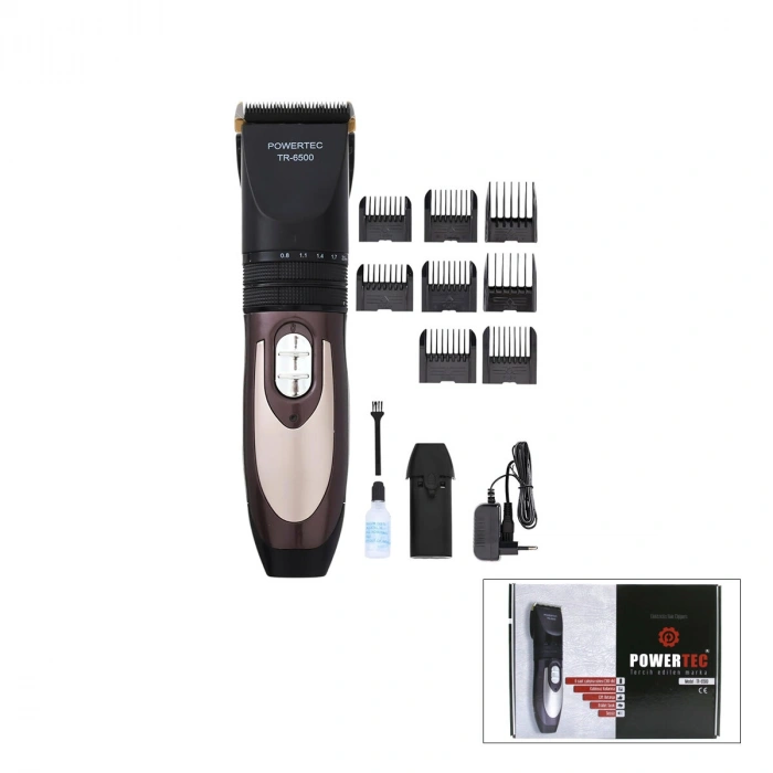 Egonex Powertec Tr-6500 Şarjlı Traş Makinesi ( Kablosuz ) ( 6 Saat Çalışma ) ( Çift Batarya )*20